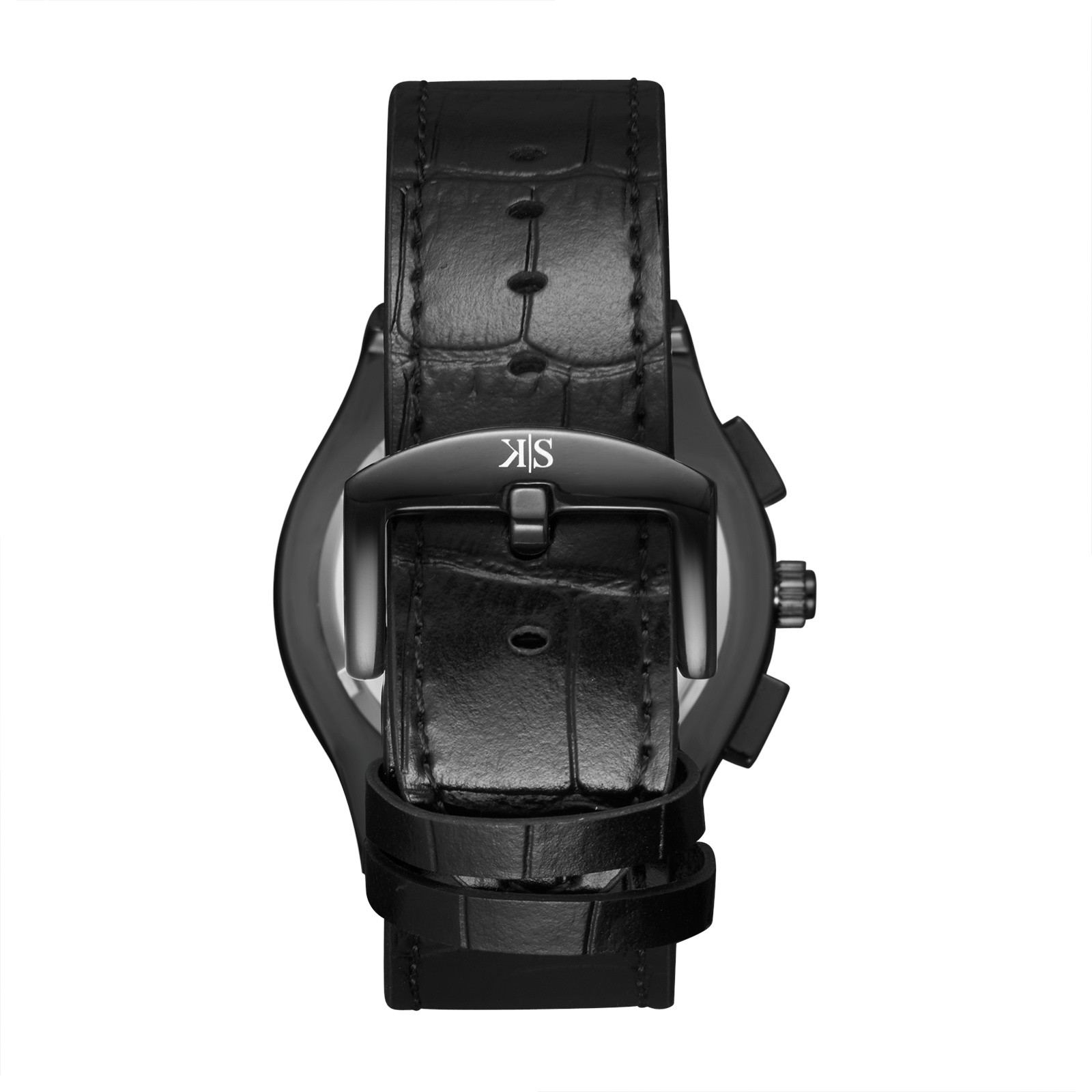 Kenneth Scott Men’s Multi Function Watch | Black Dial, 44mm, 30 m (3 ATM)