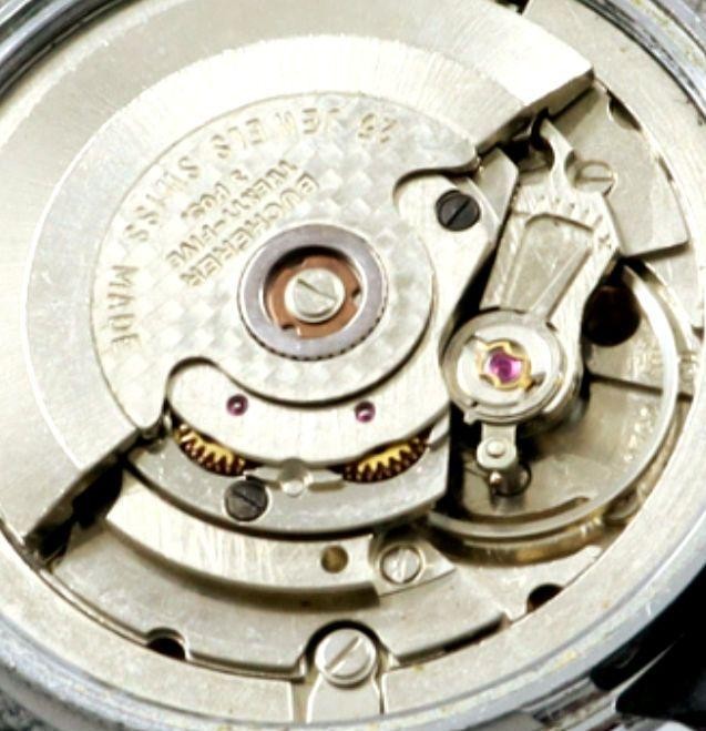 BUCHERER Black Dial Date Automatic Watch Men 3.65cm Case Free Size Working