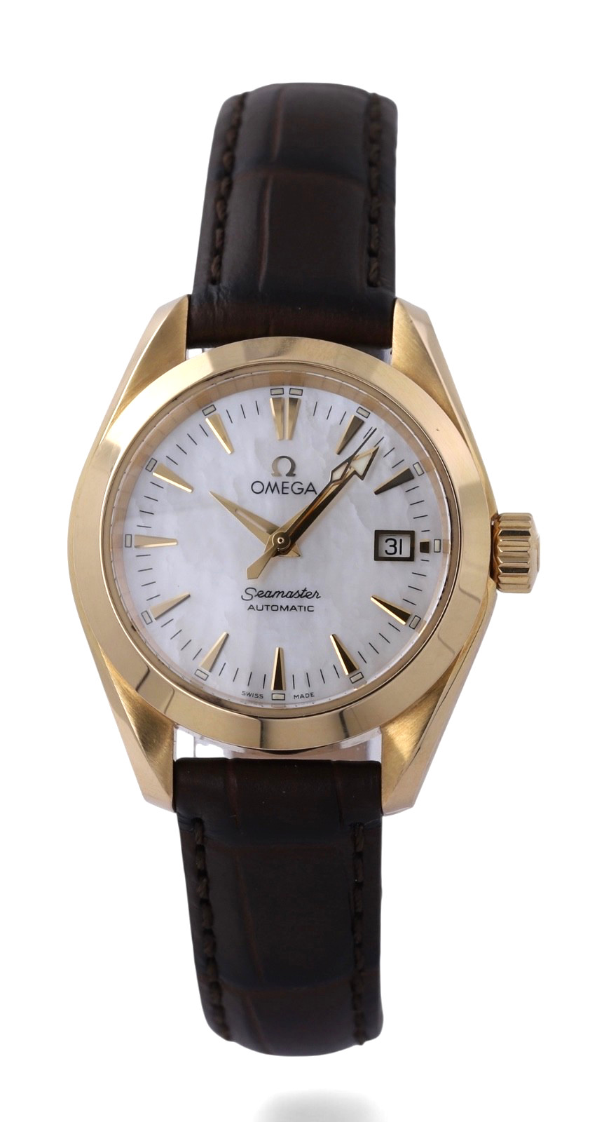 OMEGA Seamaster Aqua Terra Automatic Date MOP Dial – 29.5mm – 18ct Yellow Gold