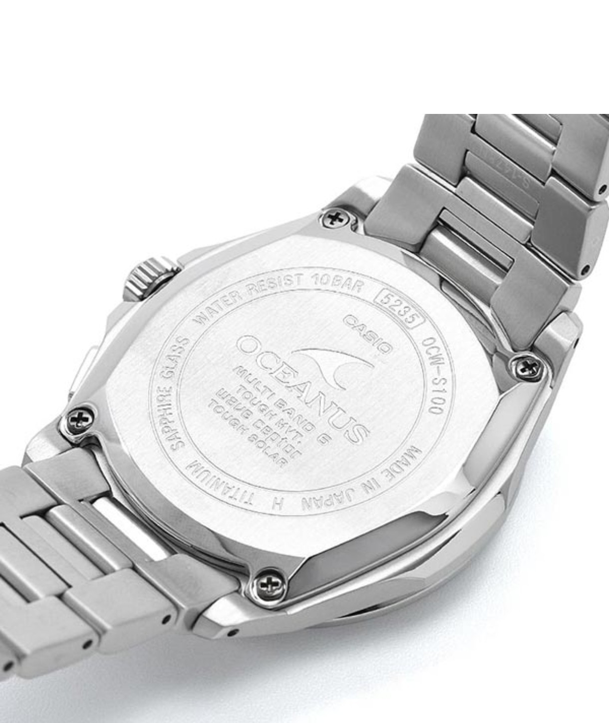 CASIO OCEANUS OCW-S100-1AJF Titanium Solar Radio Sapphire Men’s Watch Japan