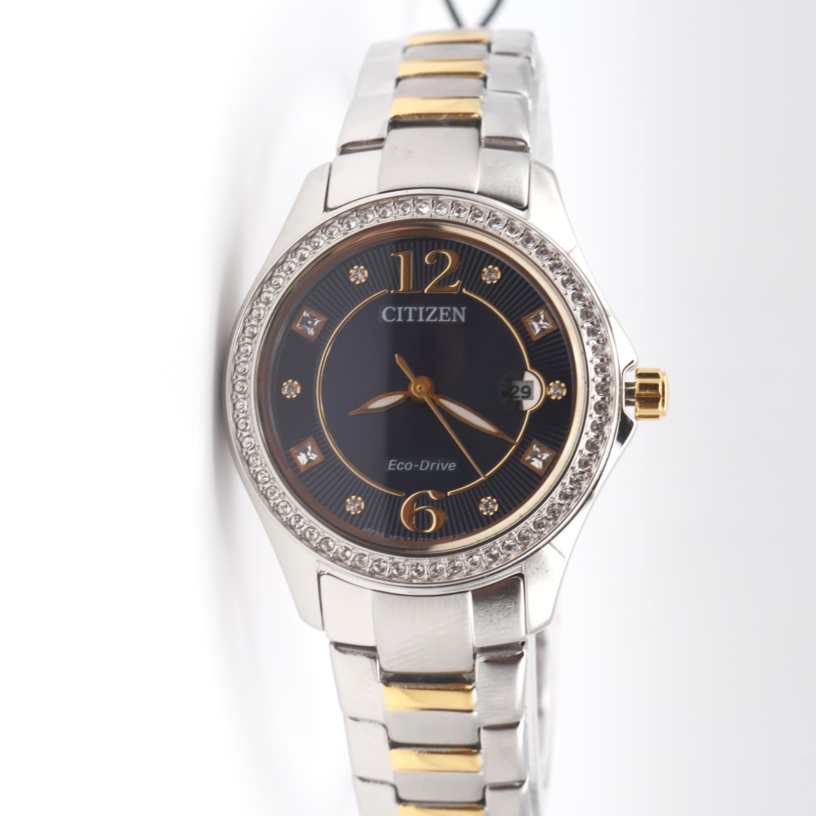 Citizen Eco-Drive Classic Crystal Two-Tone Stainless Steel Women’s Quartz Watch