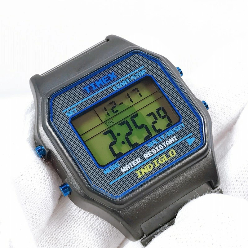 Timex Pac-Man Digital TW2V94200 Black Stainless Steel Retro Game Quartz Watch