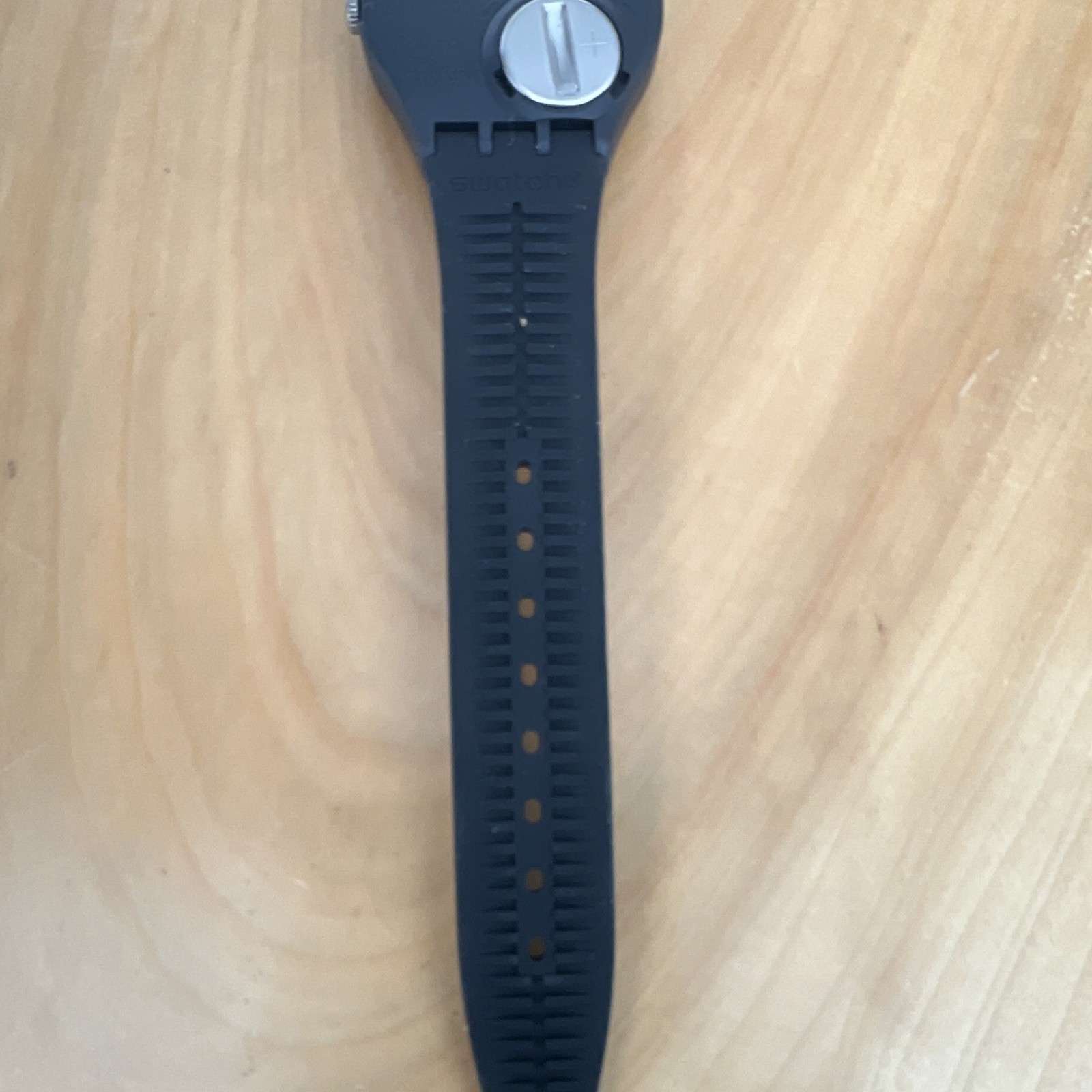 Swatch Peanuts Snoopy Black Analog Quartz Plastic Wristwatch 34mm