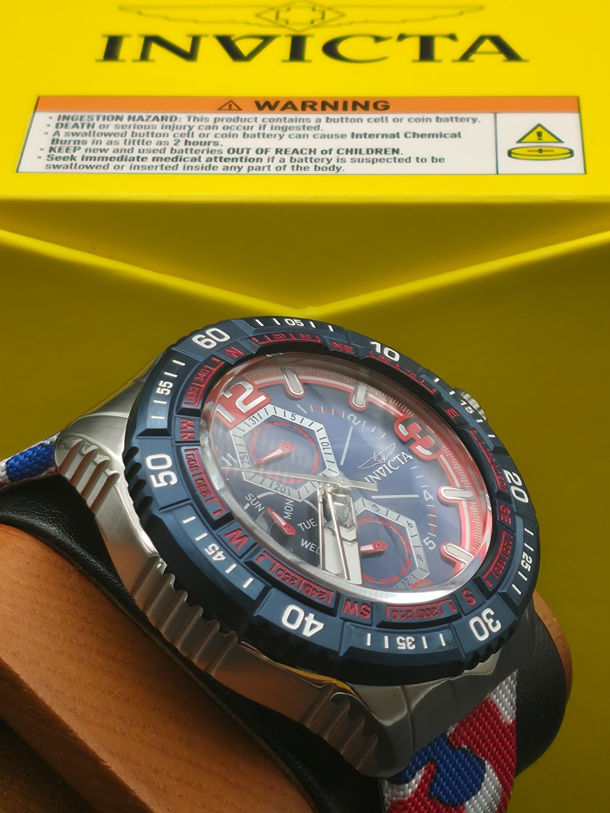 Invicta Coalition Forces Field Test 49MM Red White Blue American Patriot