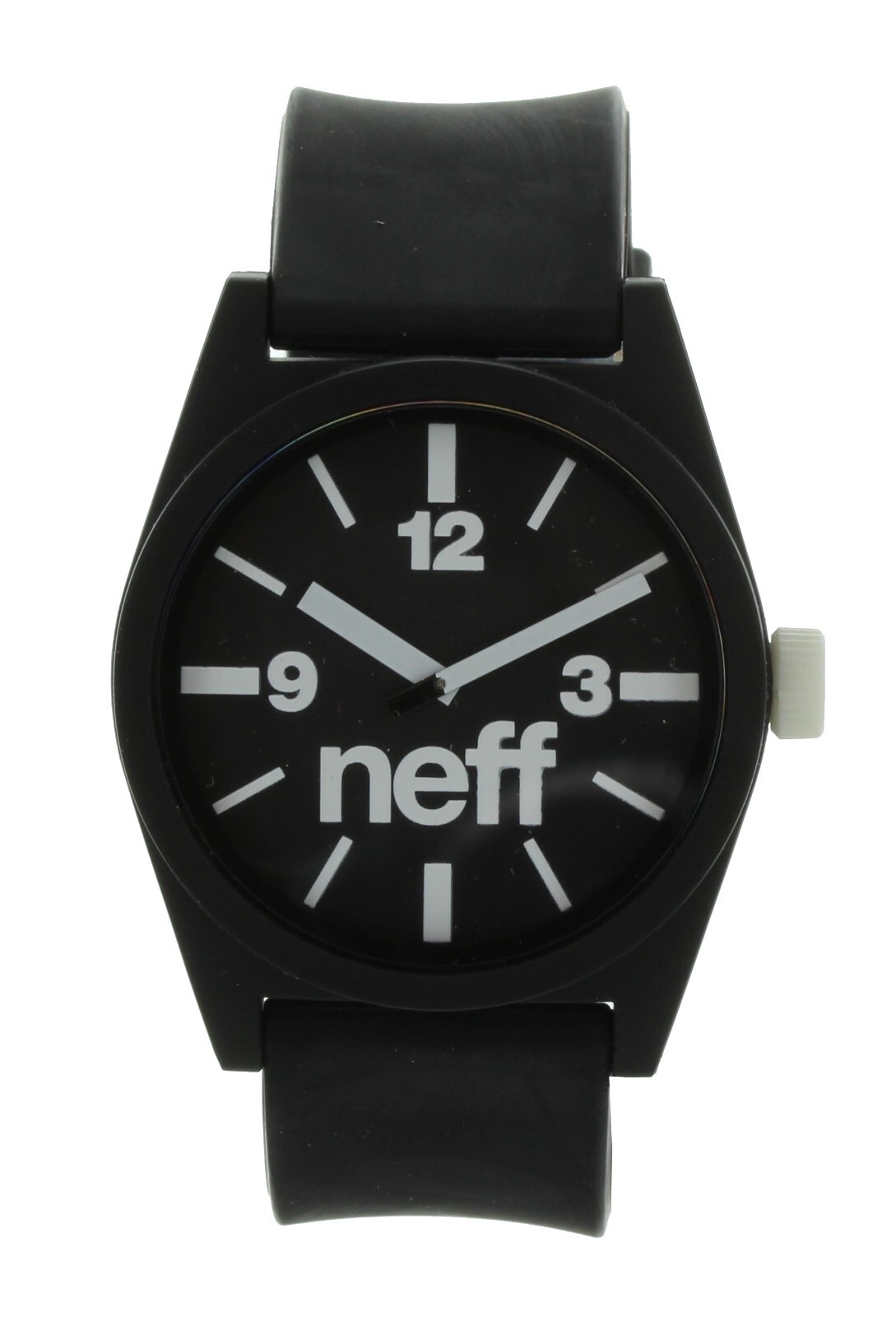 NIB Neff Daily Mens Analog Watch Black And White 5 ATM 43mm