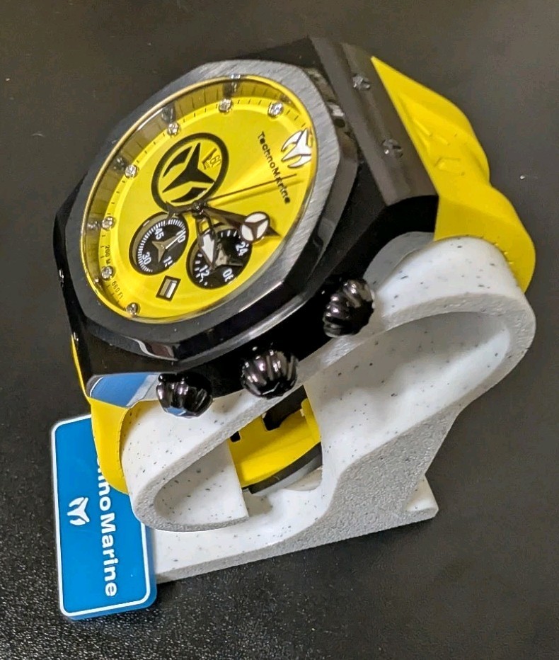 TechnoMarine Reef Sun Men’s Watch (Model TM-523002) – Black & Yellow
