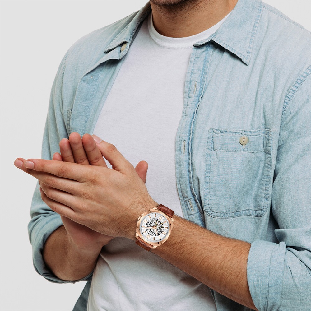 Tornado Autonova Men’s Automatic Watch | White Dial, 42mm, 100 m (10 ATM)