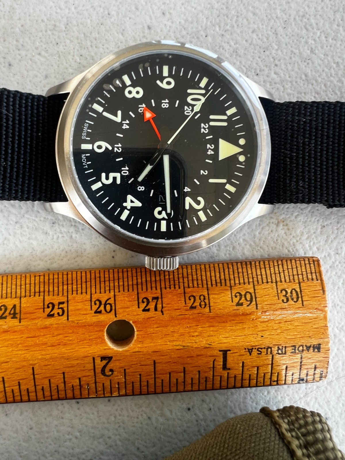 County Comm Maratac 44m Large Titanium GMT Plain Dial Watch Gen 2