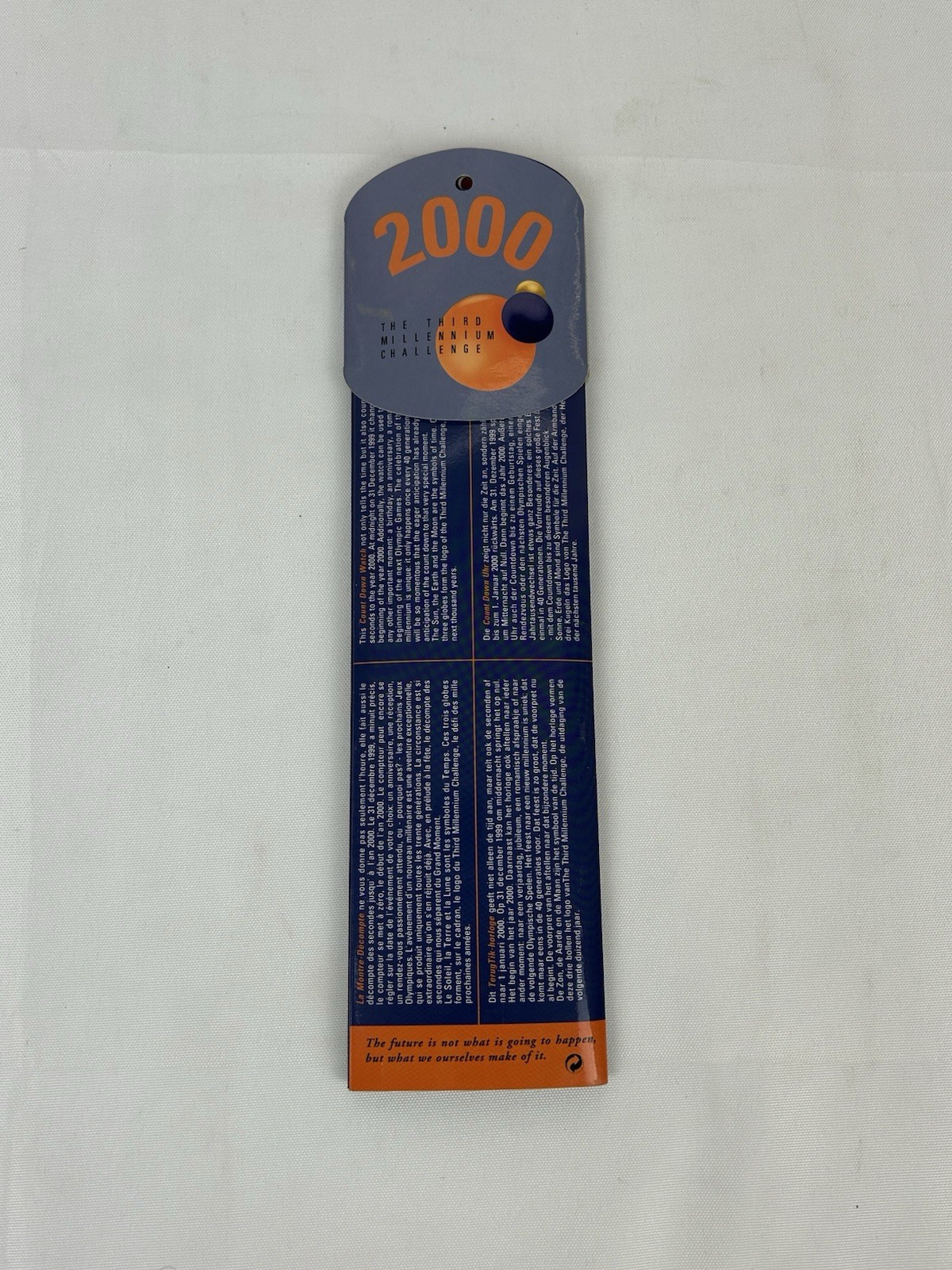 2000 The Millennium Challenge Official Countdown Watch To 2000