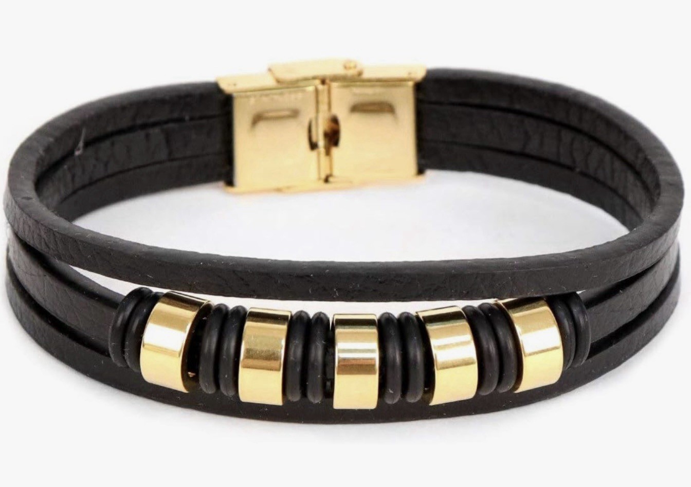 Men’s Stylish Watch & Bracelets Set With Anchor Designs Gift For Him