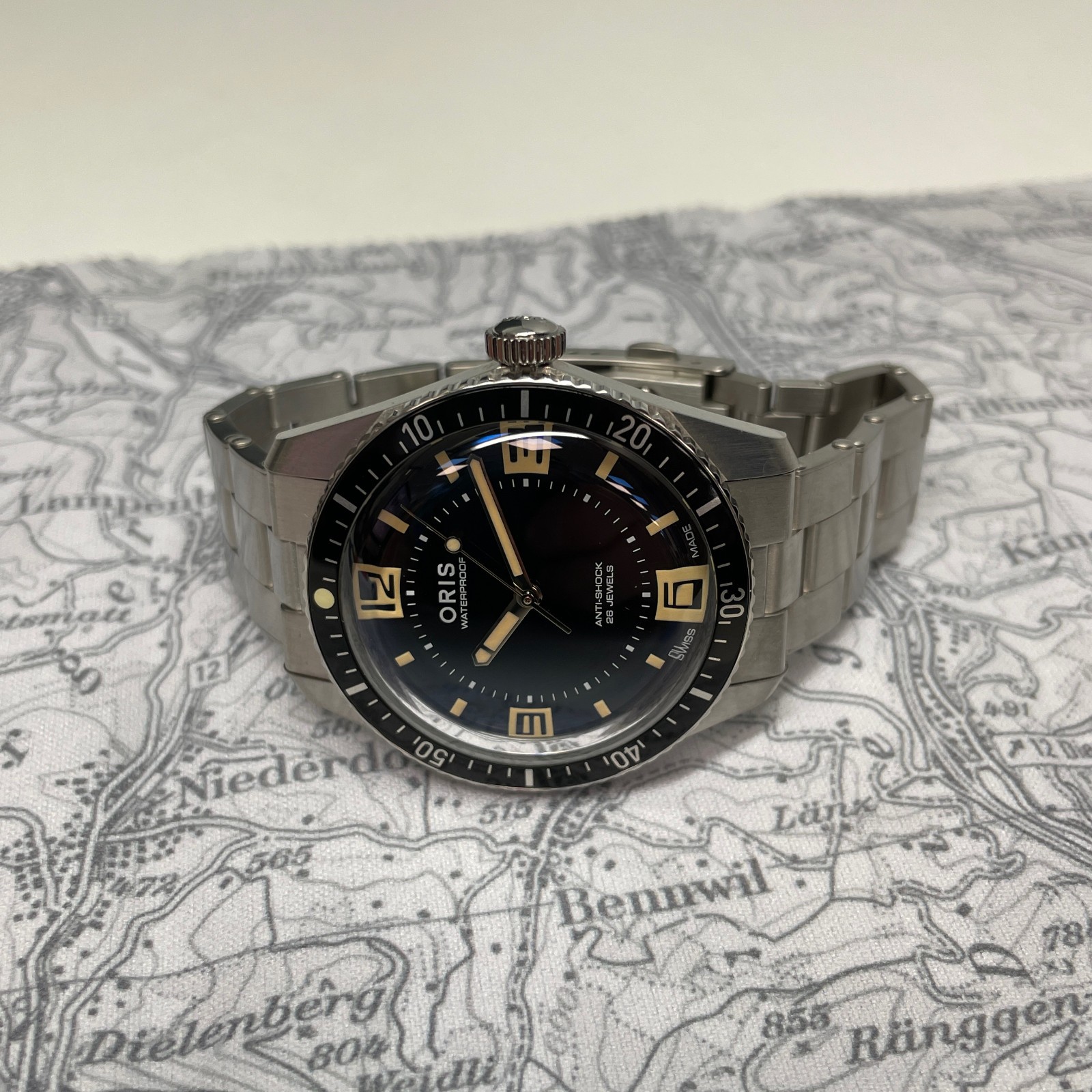 Oris Divers Sixty-Five 60th Anniversary 40mm Watch 0173377724034 Black Dial Stee