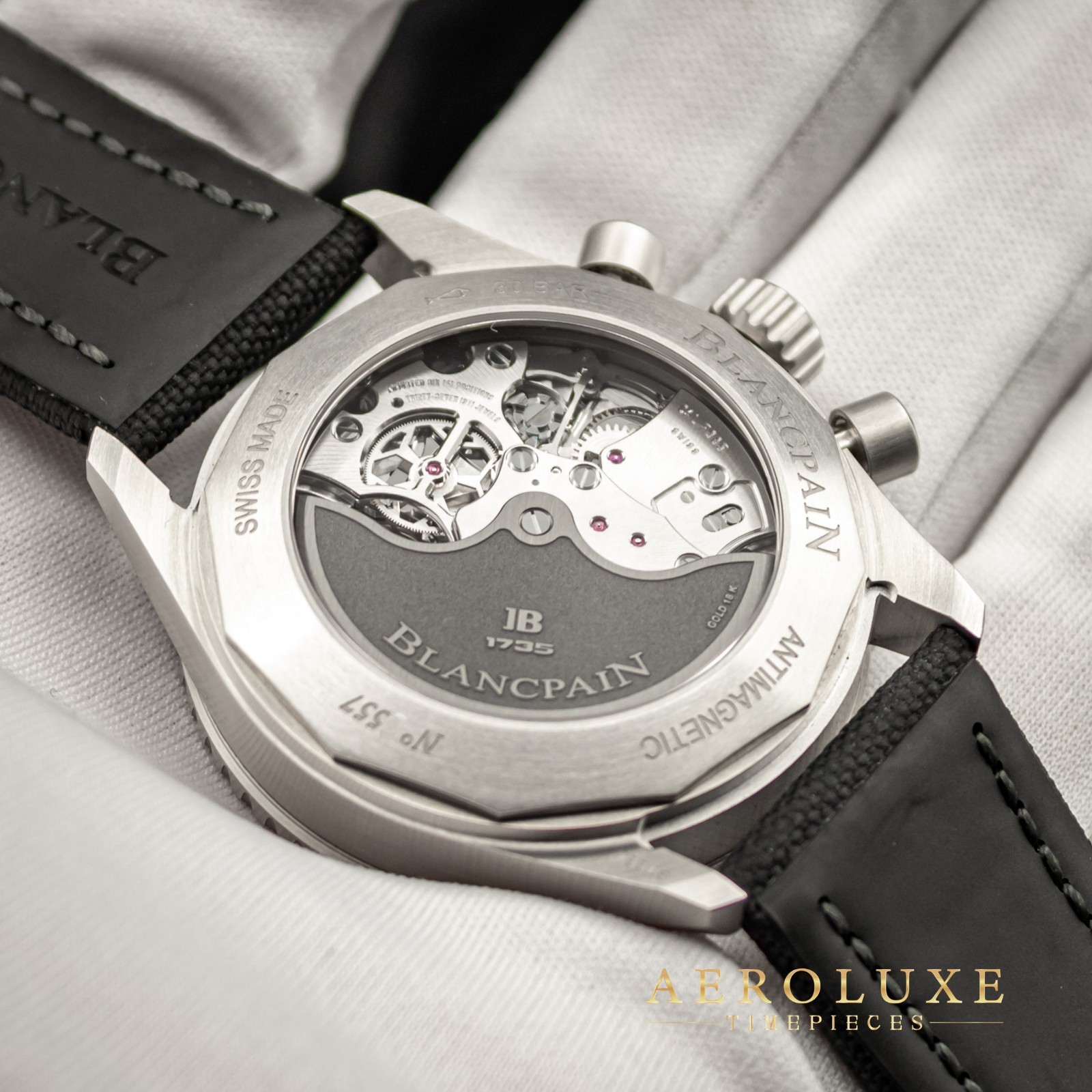 2023 Blancpain Bathyscaphe Flyback Chrono SS Grey B&P 5200-1110-B52A