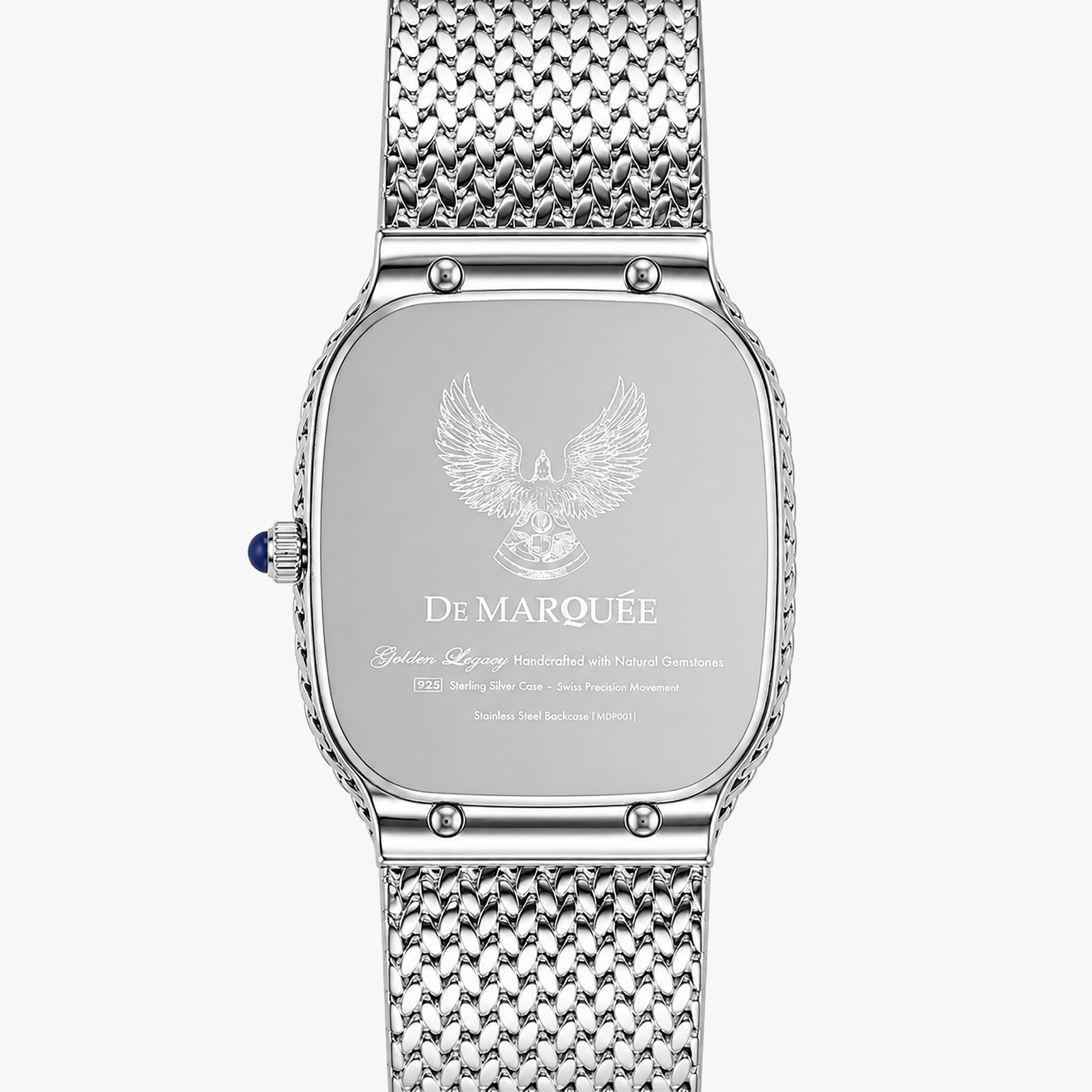 De Marquée Aurora Prism Opal Dial – Sterling Silver Case – Swiss Quartz