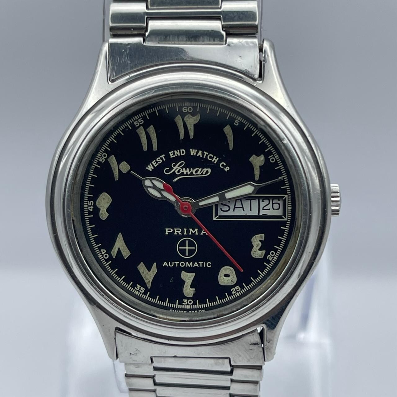 West End Watch Co Prima Automatic Arabic Dial Vintage Men’s Watch (AWM11)