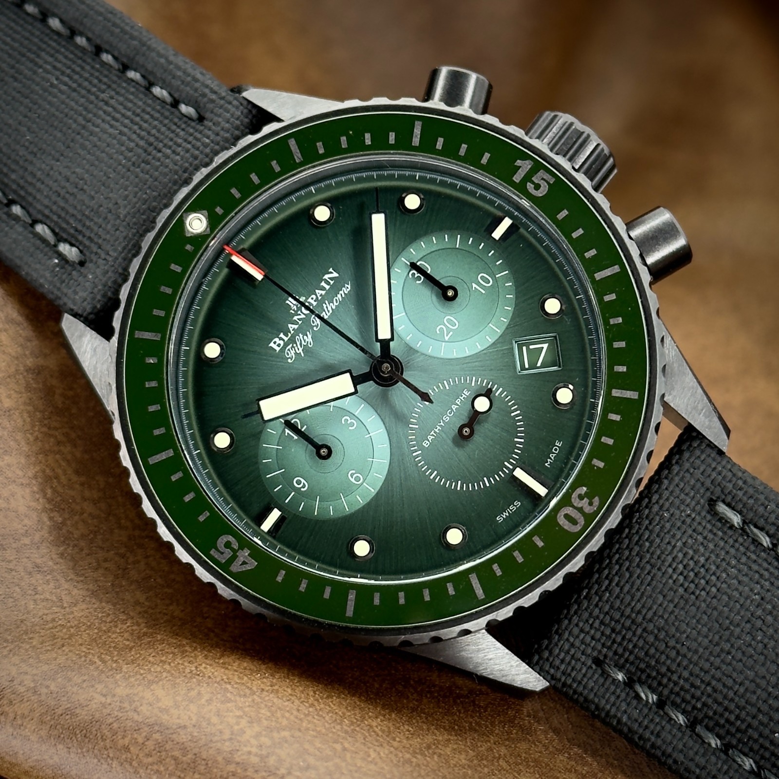 Blancpain Fifty Fathoms Bathyscaphe Chronographe Flyback Complete 5200-0153-B52A