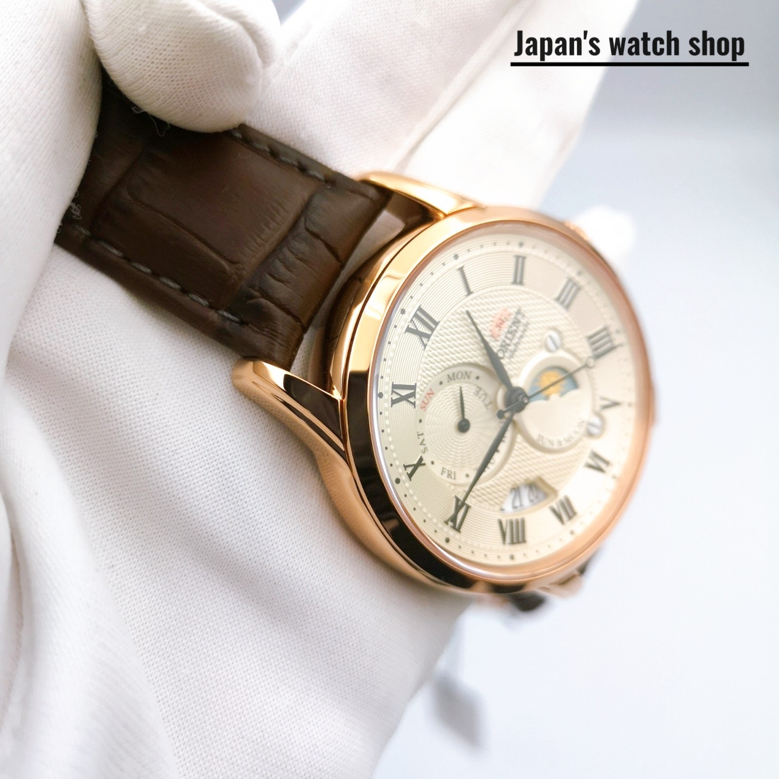 ORIENT ORIENT Classic SUN & MOON RN-AK0001S Brown Men’s Watch New in Box