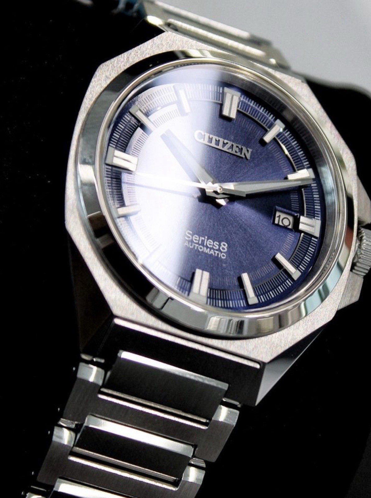 CITIZEN SERIES 8 831 MECHANICAL NB6010-81L BLUE DIAL STAINLESS STEEL MEN’S WATCH