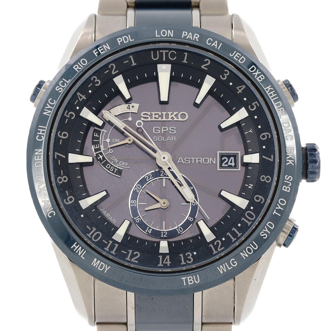 Authentic Seiko Astron GPS 7X52-0AF0/SBXA019 TI Solar Powered Quartz #230-00…