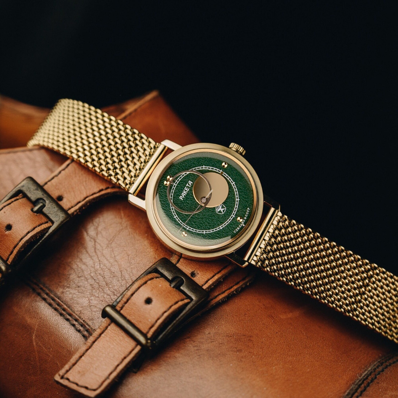 Rare Green Vintage Raketa Kopernik (Copernicus) 1980s, Soviet Mens Watch