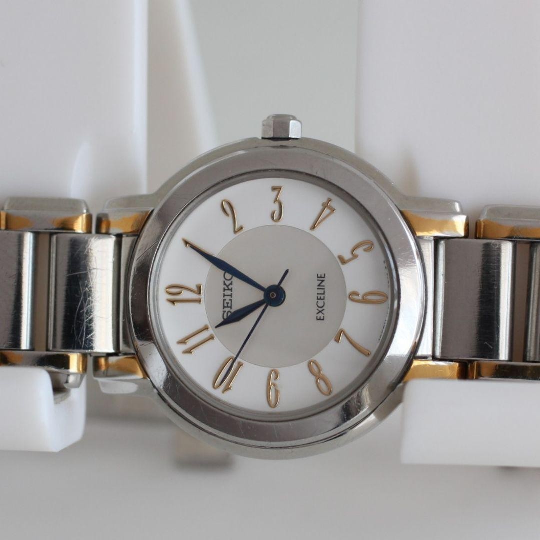 Working condition SEIKO EXCELINE wristwatch 1F21-OABO