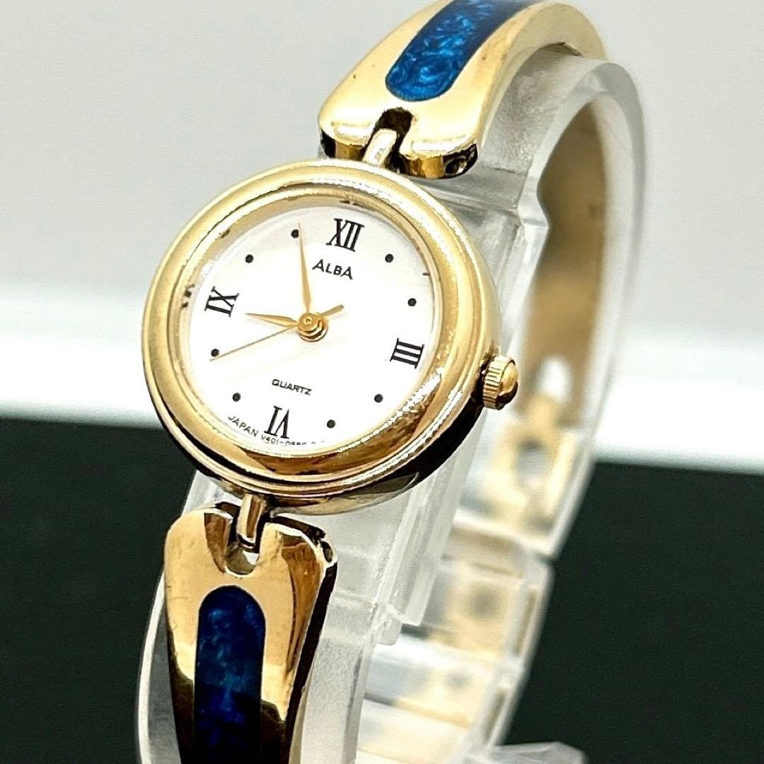 Rare/Working Condition ✨ Seiko Alba Bangle Watch V401-019A
