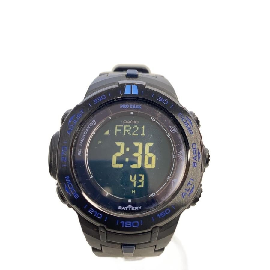 CASIO PROTREK Case Size 5.5 ×4.7cm Wrist Size 24cm Used Watch #122782