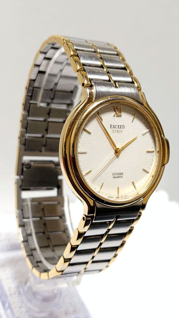 CITIZEN EXCEED EUROS 5639 Working Combination Men’s Watch 【USED】