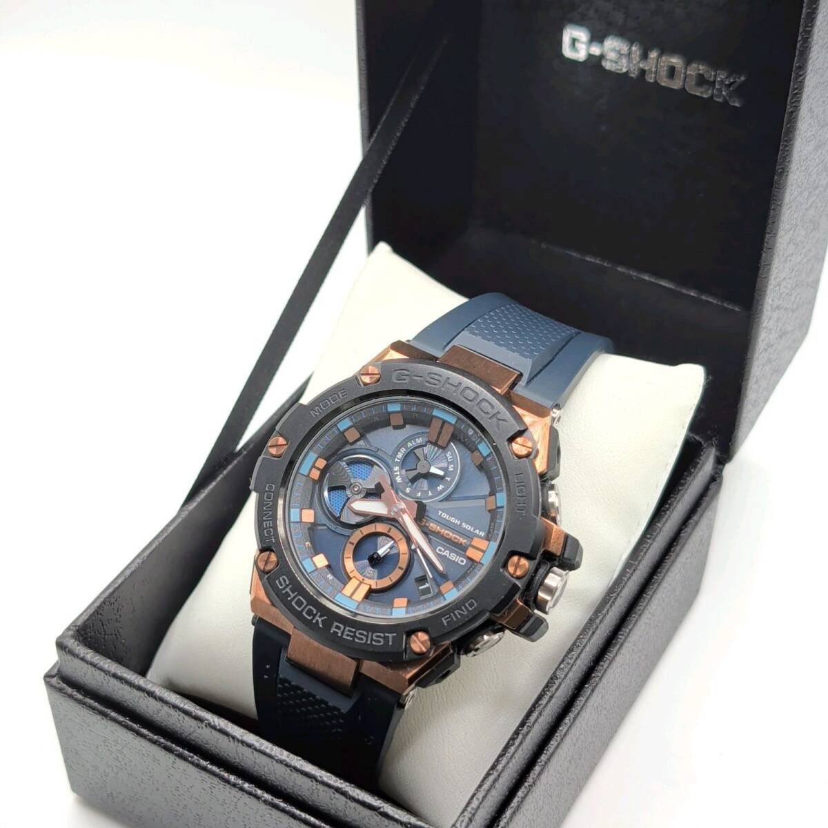 CASIO G SHOCK GST B100 watch men’s square date digital tough solar Bluetooth Cas