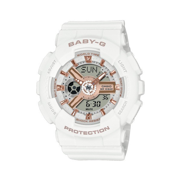 CASIO Baby G BA 110 SERIES BA 110XRG 7AJF White Dial Women’s Watch