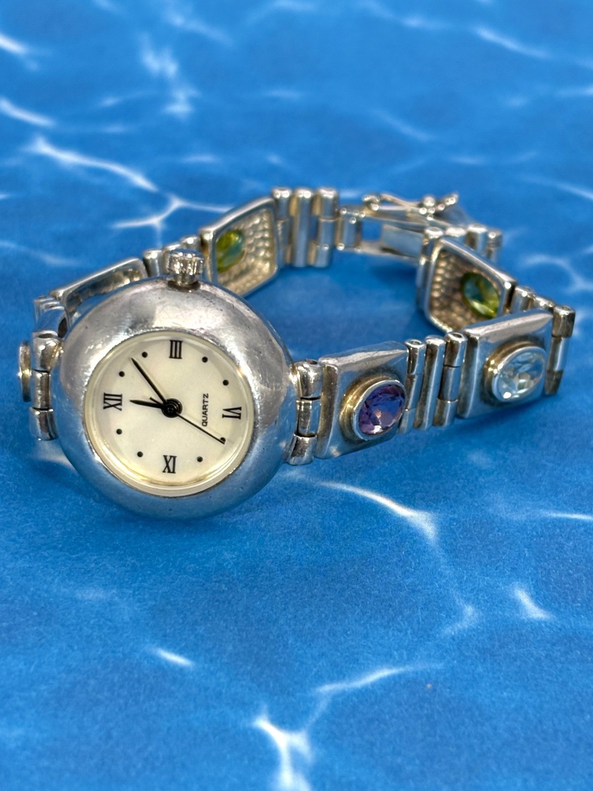 Sterling Silver Gemstone Watch Thailand Small