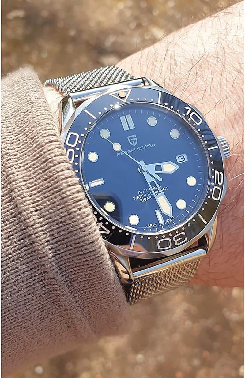 Luxury Men’s Automatic Diver’s Watch with Japanese Movement & Sapphire Glass