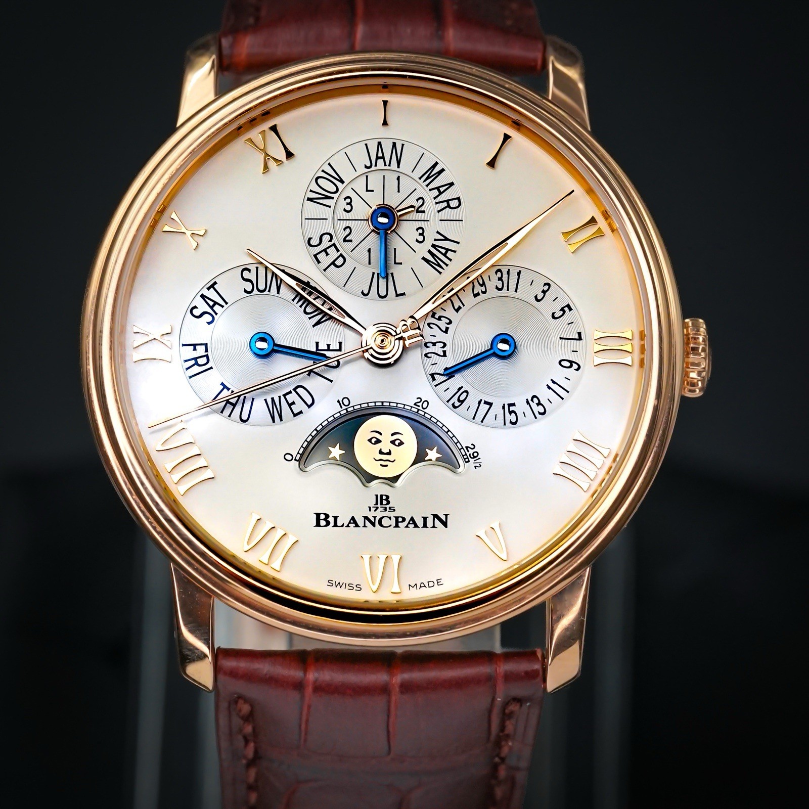 Blancpain Villeret Quantieme Perpetual 40 Mm 18k Rose Gold Full Set 2021 RARE
