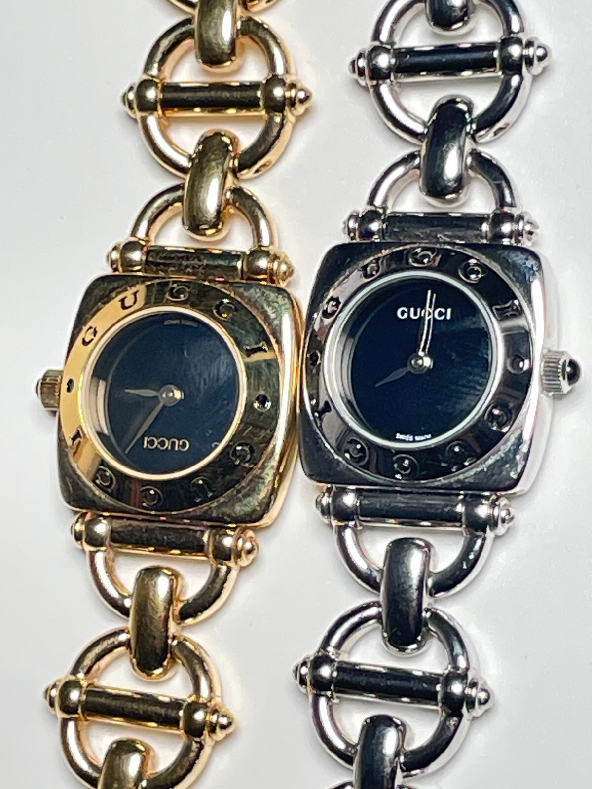 Gucci G-Timeless Horse Bit Chain Stainless Steel Square Women’s Watch Set