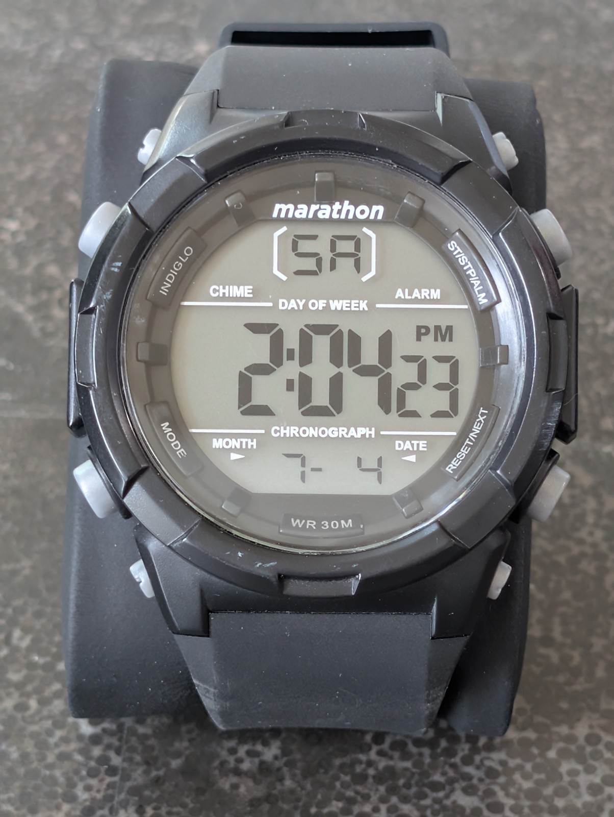 Timex Indiglo Marathon Men’s TW5M32900 Multifunction Rubber Quartz Digital Watch