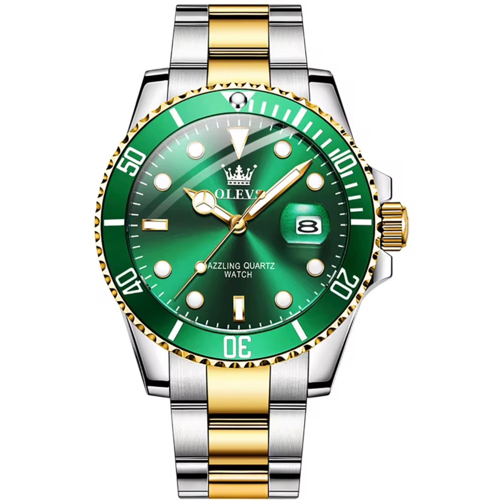Olevs mens watch quartz Date window waterproof great Gift Idea
