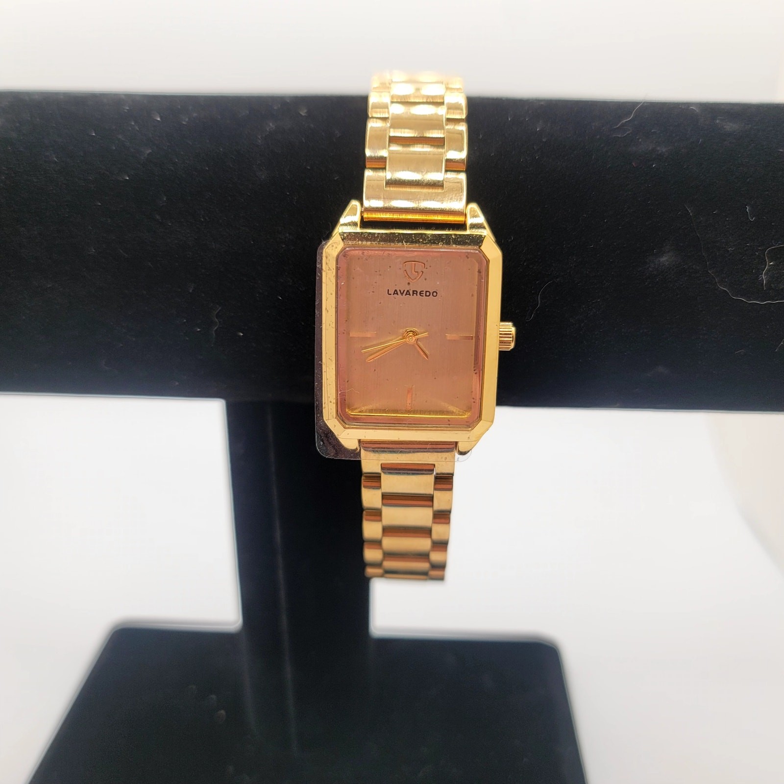 Lavaredo Gold-Tone Rectangular Quartz Bracelet Watch (new)