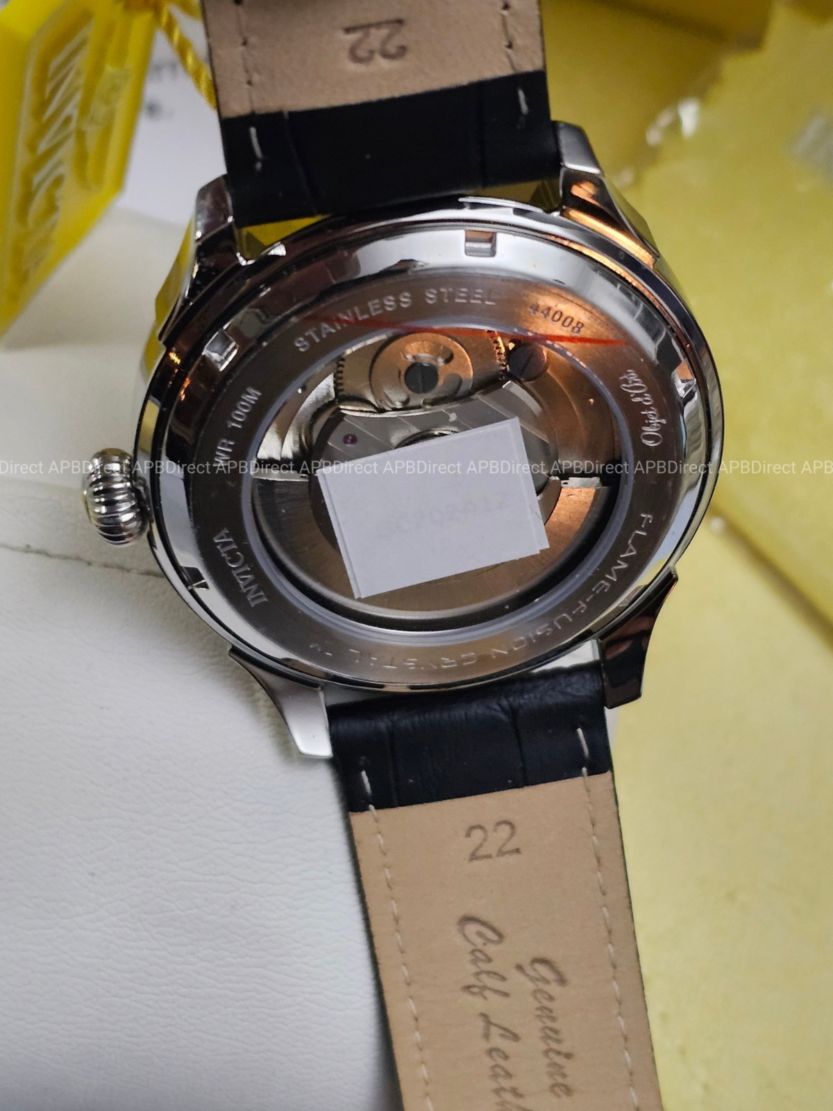 Invicta – Objet D Art – Open Heart – Automatic – Day / Night Leather mens Watch