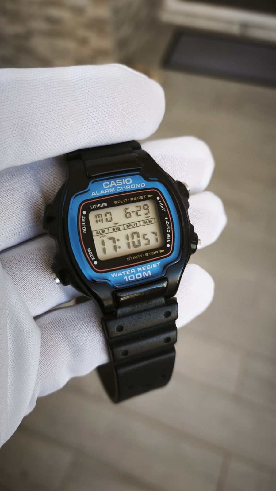 Casio Lithium Alarm Chrono Module1000 W-726 Digital Vintage Watch