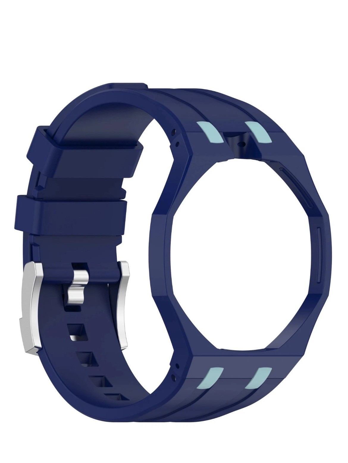 Ceramic Case Silicone Strap Band for Royal Pop Swatch Pocket Watch Conversion UK