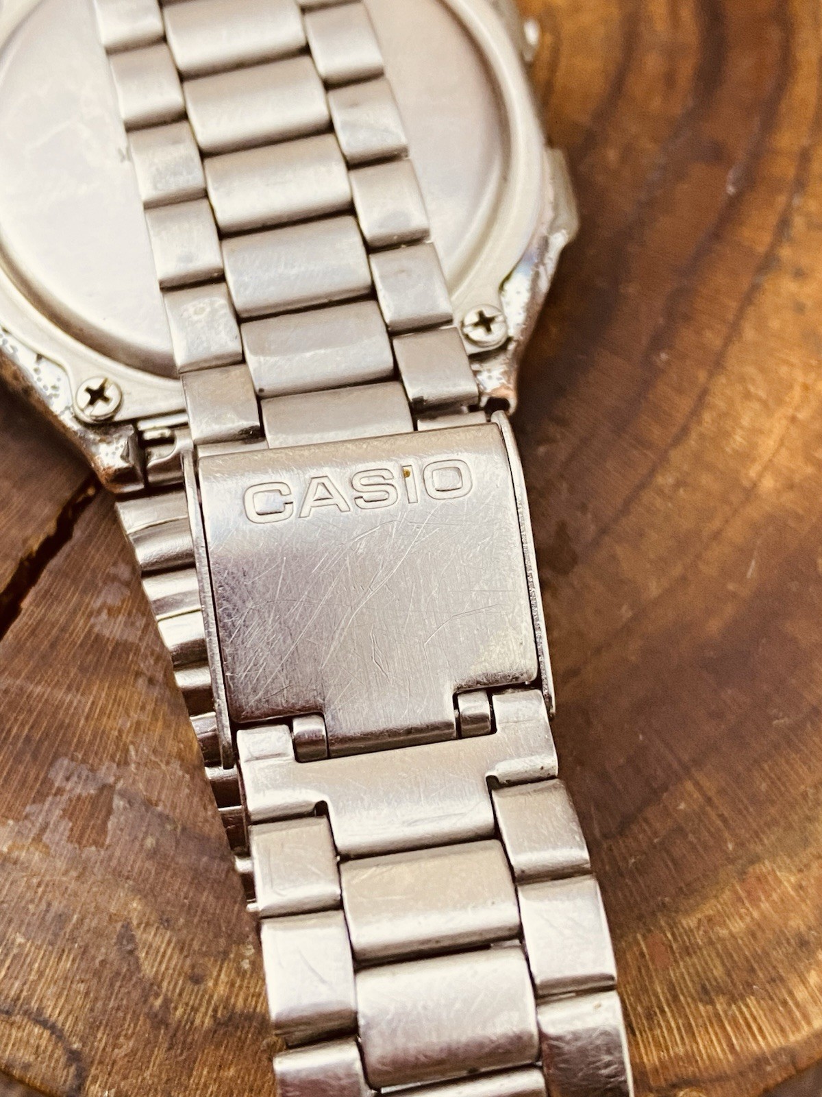 Casio A168 Illuminator Digital Watch Silver Electro Luminescence #8491