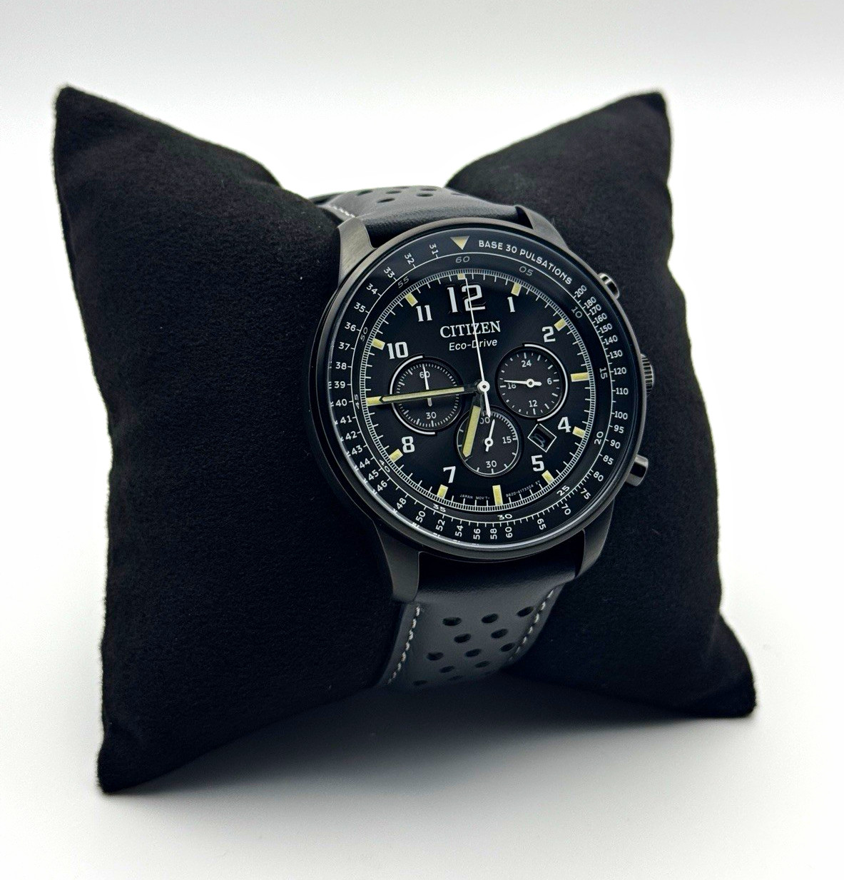 Citizen Eco-Drive Sport Casual Black Dial Chronograph Men’s Watch 44m CA4505-04E