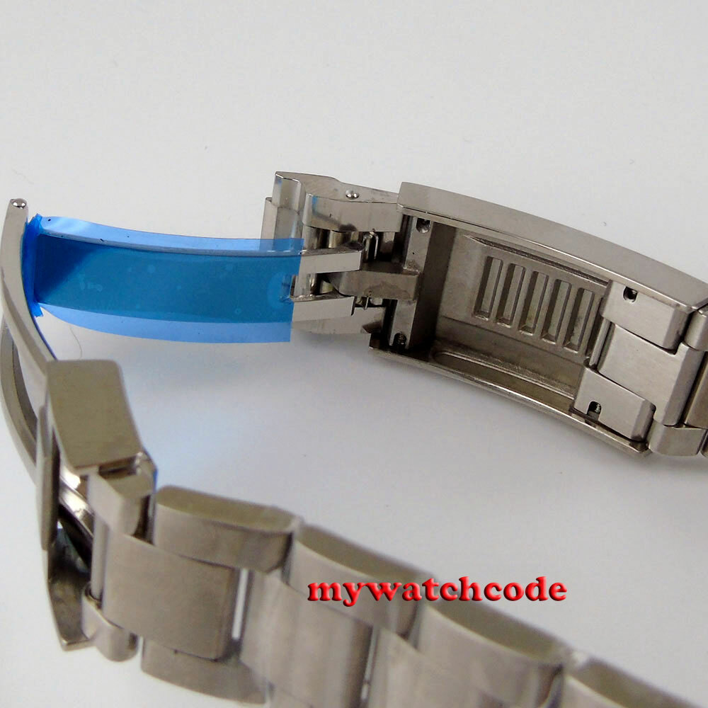 40mm BLIGER White Dial Ceramic Bezel NH34A GMT Automatic Mens Watch Sapphire