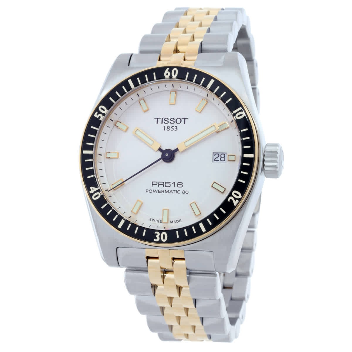 Tissot PR516 Powermatic 80 Automatic White Dial Men’s Watch T1494072201100