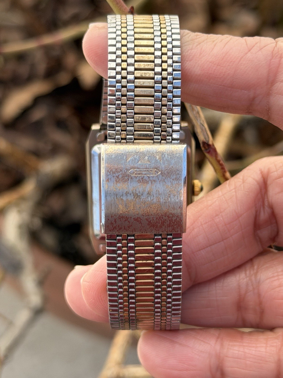 Vtg 1980s Technos Borazon Quartz 1104110 Two-toned Men’s Watch [Swiss Made]
