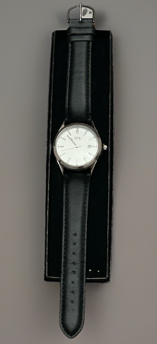 Ford Motor Company 20 Year Anniversary TFX Bulova Men’s Wrist Watch Leather Band