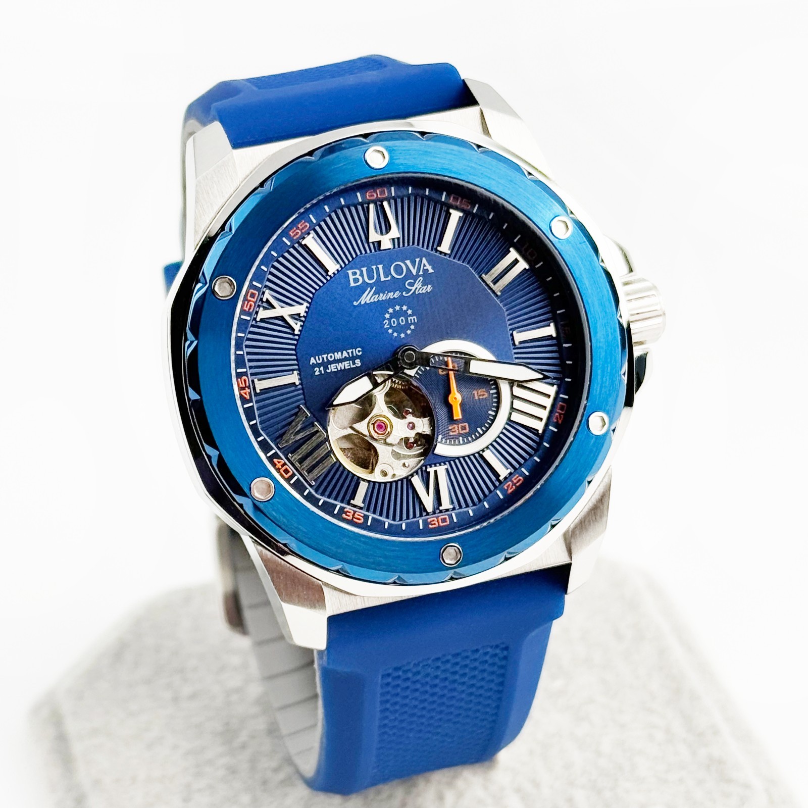 Bulova Marine Star Series A Classic Automatic Sports Men’s Watch 45 mm 98A303