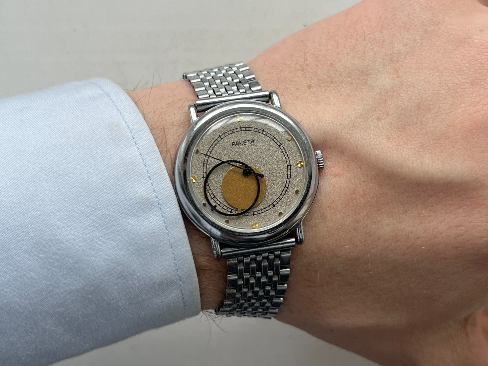 Vintage Soviet Mechanical wristwatch RAKETA Copernic Kopernik USSR (Serviced)