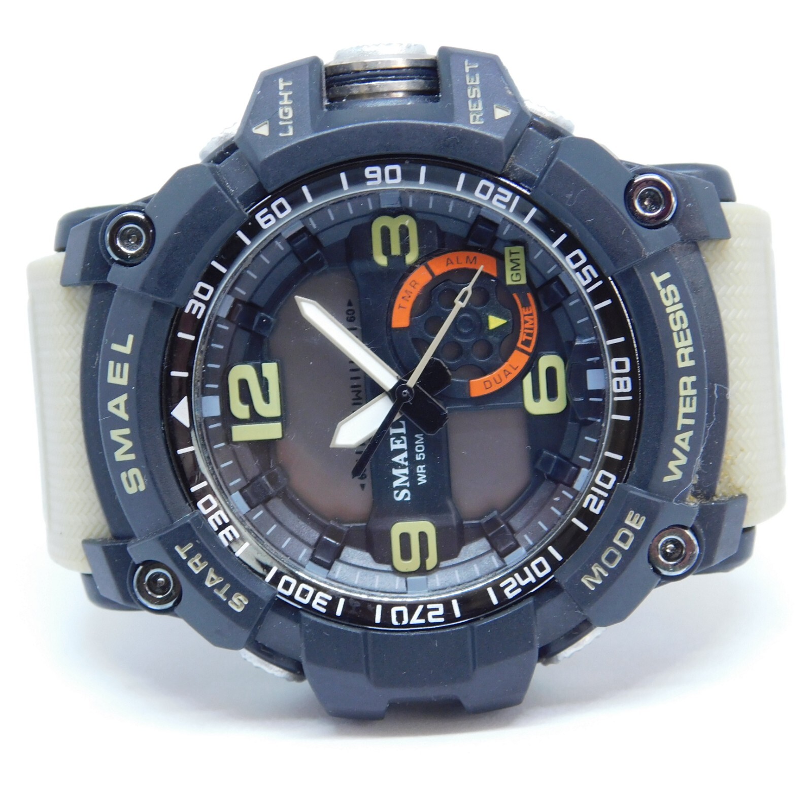 SMAEL No. 1617 Dual Time Quartz Analog Digital Men’s Watch New Battery