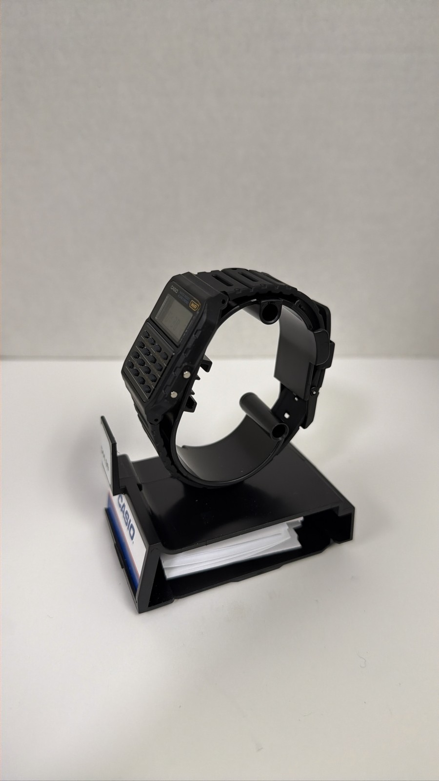 Casio CA-53W-1 Calculator Digital Watch Chrono Black Resin