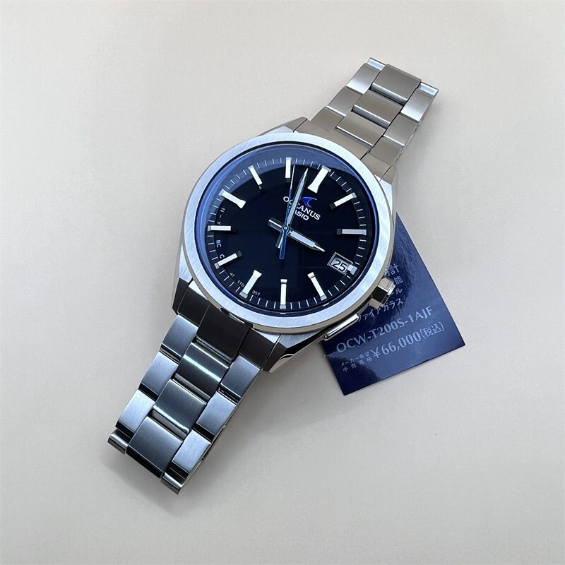 Casio OCEANUS Solar Radio bluetooth Wave Japan Made metal watch OCW-T200S-1AJF